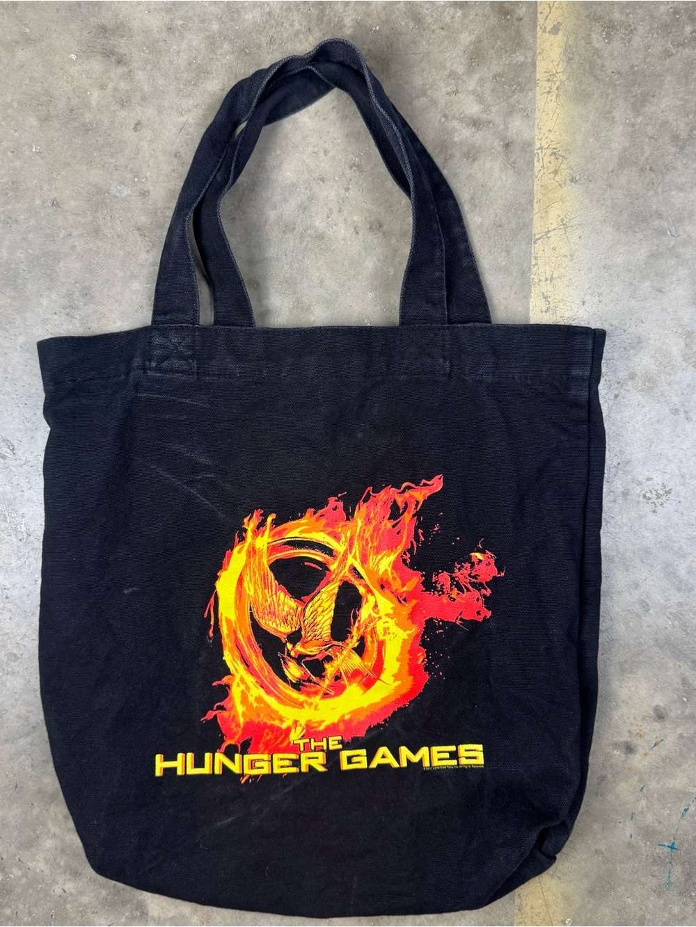 The Hunger Games Tote Canvas Book Bag Movie Promo 2010s Dystopian Action Film
